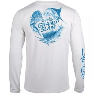 Men's Salt Life Grand Slam shirt, Size Lg, White